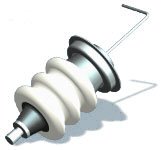 FEEDTHRU ACCEL/DECEL ELECTRODE
